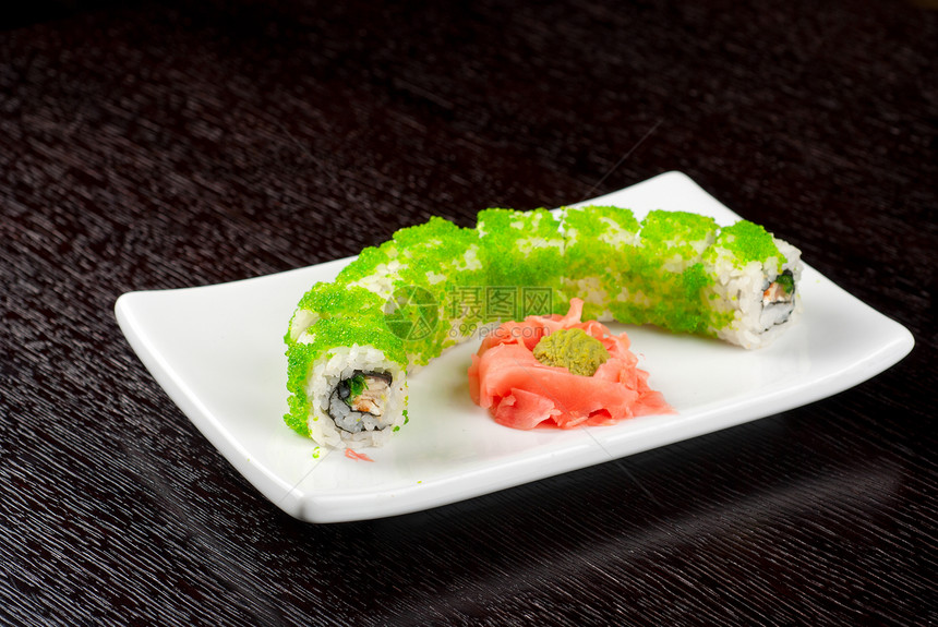 寿司卷饮食沙拉美味海鲜文化午餐盒子鱼子寿司鳗鱼图片
