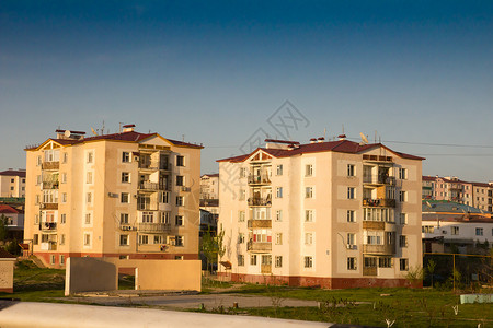 哈萨克斯坦新小区高清图片