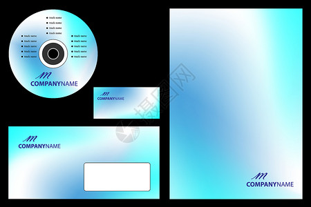 企业光盘易编辑的矢量     公司身份模板 企业数据库信封插图光盘营销横幅蓝色笔记磁盘卡片访问插画