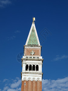 威尼斯圣马克塔天空广场旅行全景观光旅游建筑学大教堂建筑城市背景图片