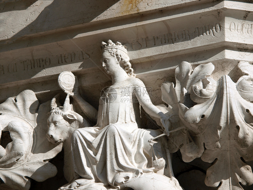 威尼斯  杜卡尔宫各纵列首府的独有美景首都总督工作女性宽慰宫殿广场公爵艺术雕塑图片