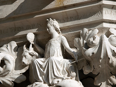 威尼斯  杜卡尔宫各纵列首府的独有美景首都总督工作女性宽慰宫殿广场公爵艺术雕塑背景图片