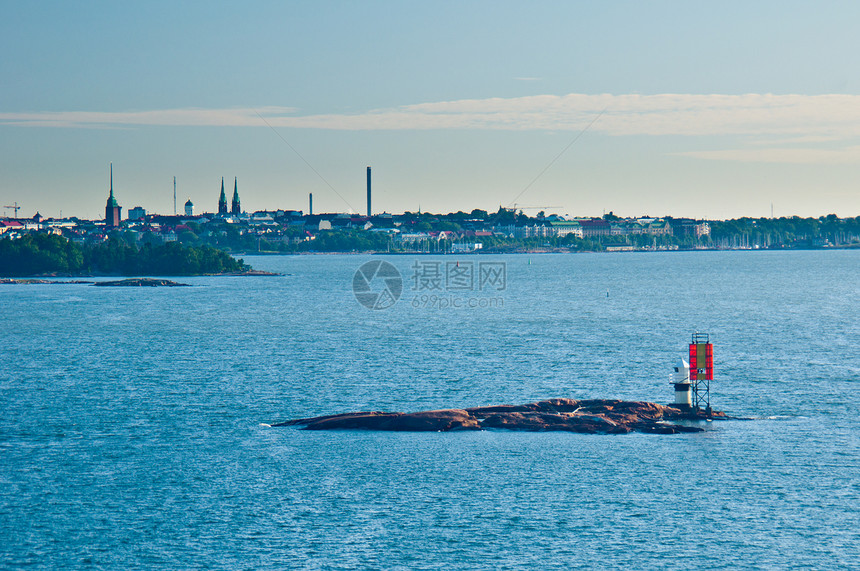 赫尔辛基海景建筑港口景观历史性海岸历史城市旅行天际图片