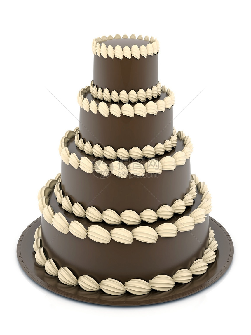 美丽的结婚蛋糕婚礼象牙营养白色糕点工作室摄影奶油甜点派对图片