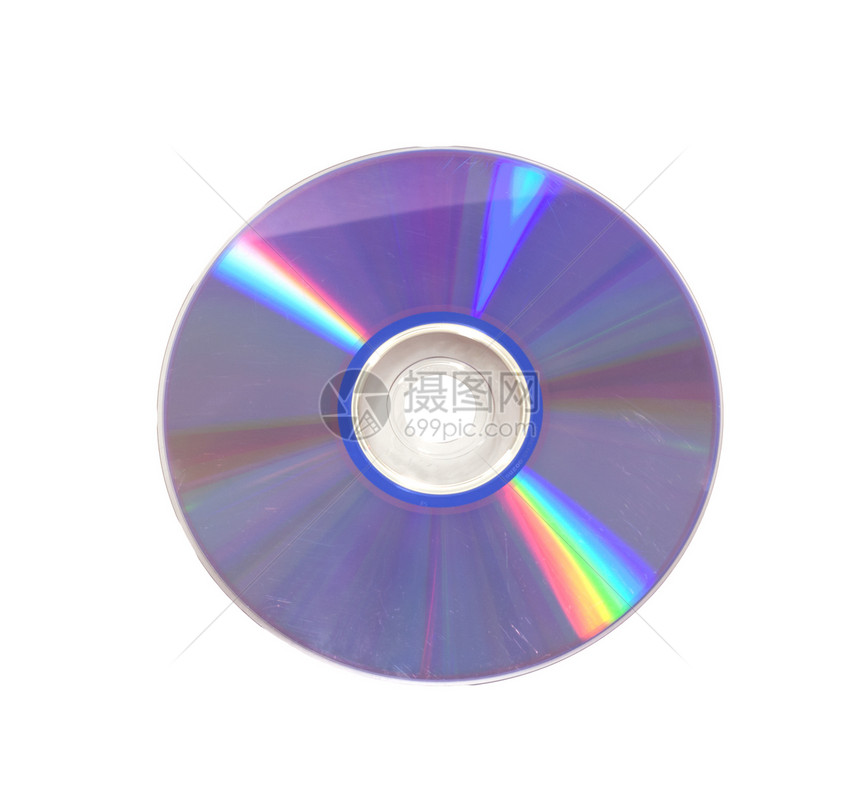 Cd 磁盘烧伤白色反射袖珍备份折射光盘软件彩虹塑料图片