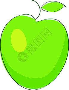 绿苹果插图食物绿色床单生物水果花园甜点背景图片