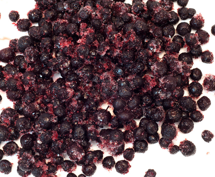 大量冻浆果(焦冬莓 牛莓 )图片