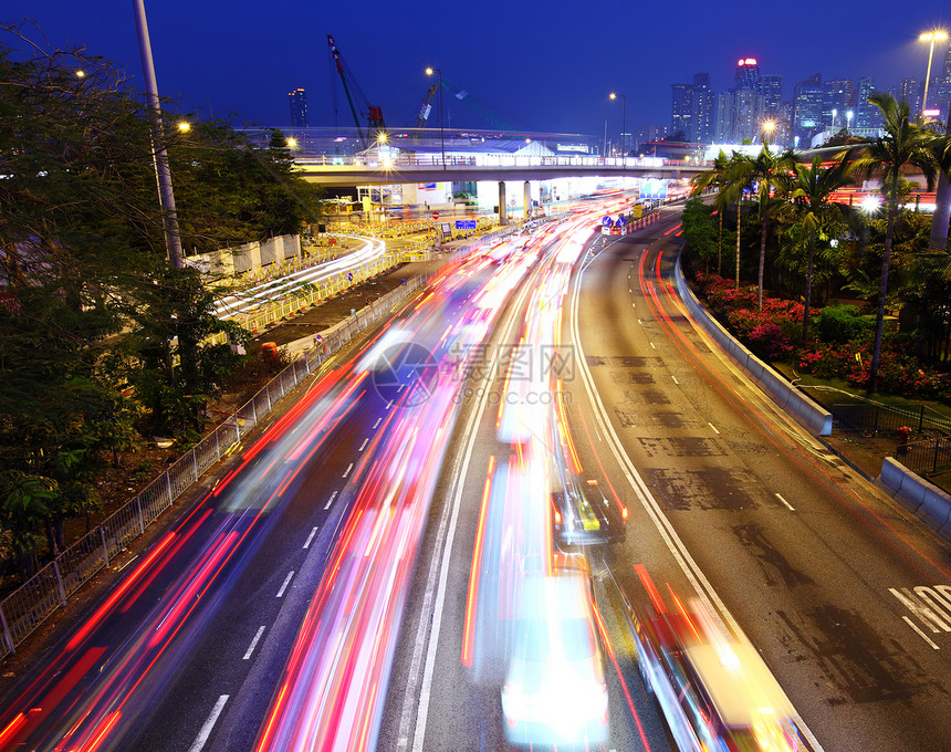 交通堵塞市中心汽车运输旅游摩天大楼时间技术大灯小时城市图片