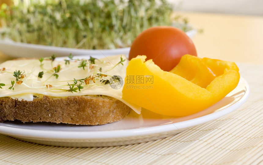 健康早餐面包烹饪蔬菜水芹餐饮奶油小屋食物谷物盘子图片