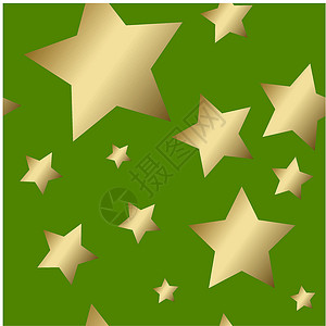 圣诞无缝模式星星包装纺织品装饰品风格礼物金子墙纸卡片创造力背景图片