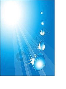 露气寒冷水滴淡水墙纸环境宏观雨水雨滴液体插图阳光蓝色插画