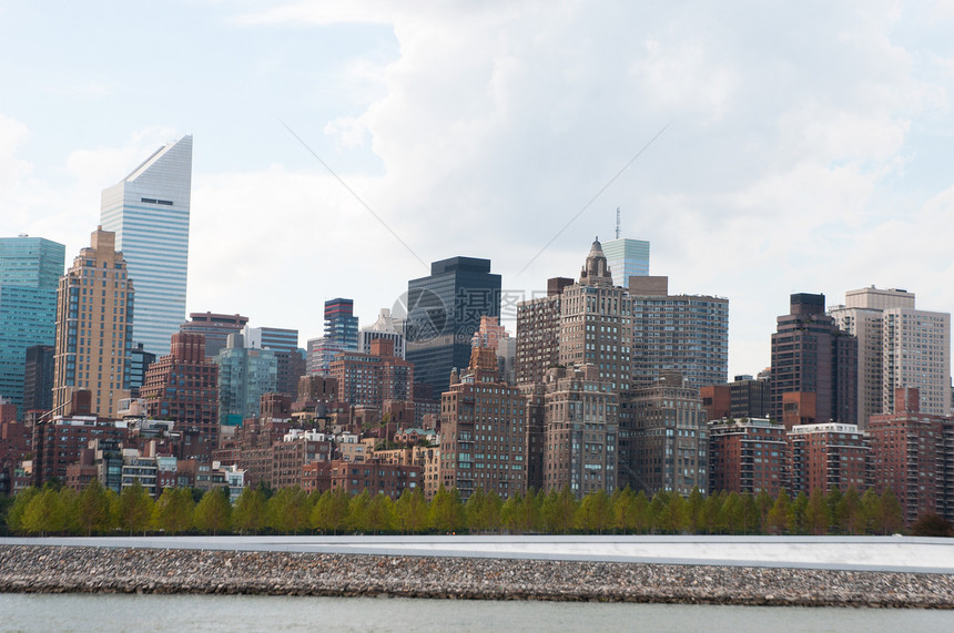 曼哈顿的摩天大楼地标观光旅游旅行建筑图片