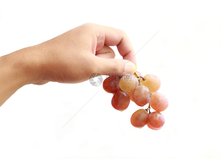 手手里一连串红葡萄 孤立无助图片