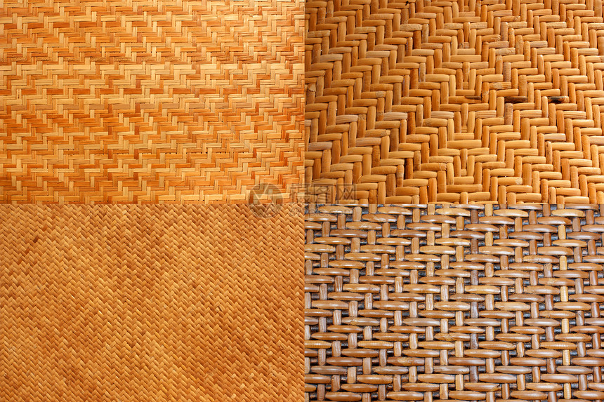 以自然规律为生篮子纤维线条芦苇细绳编织稻草棕褐色枝条材料图片