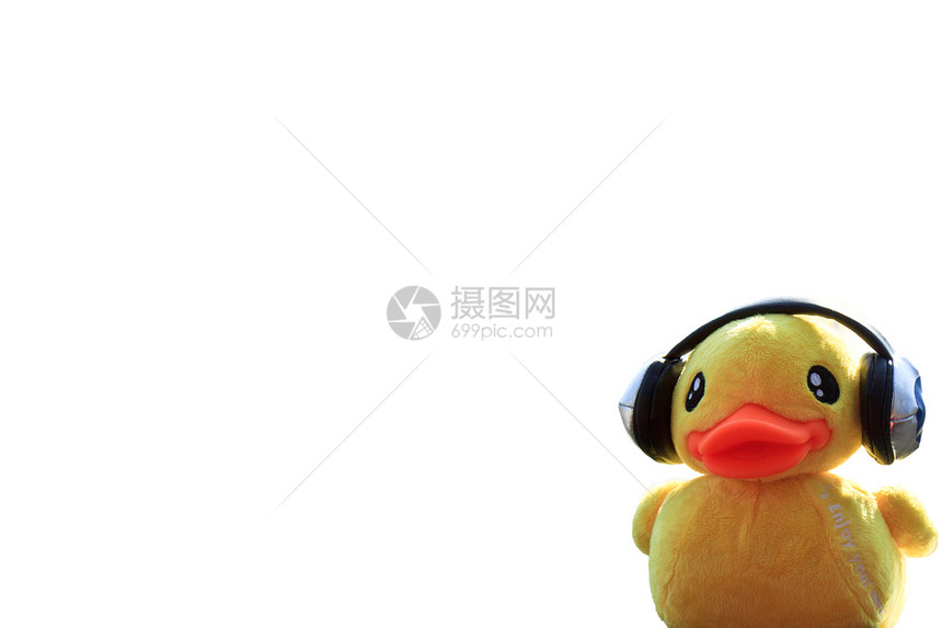 鸭娃娃扬声器控制按钮数字音乐木偶玩具技术扩音器喇叭塑料图片
