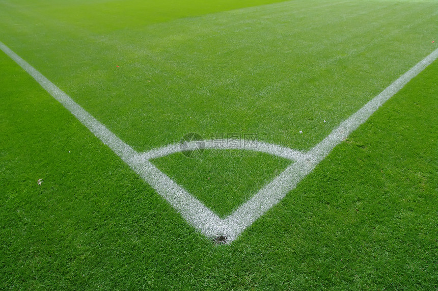 足球草地条纹角落地形游戏草皮公园运动操场线条图片