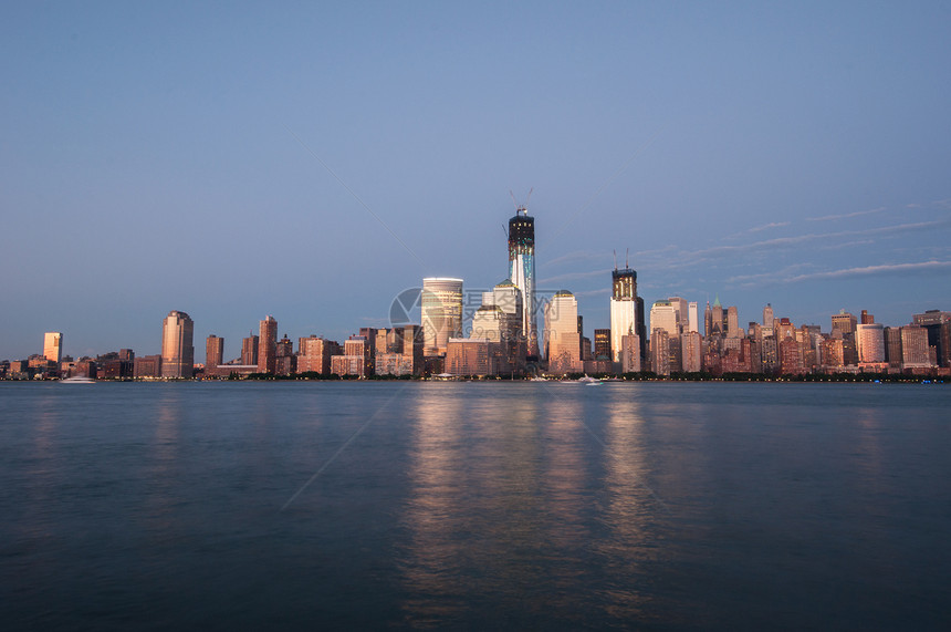 世界贸易中心和曼哈顿观点摩天大楼地标旅行贸易观光世界天际建筑图片