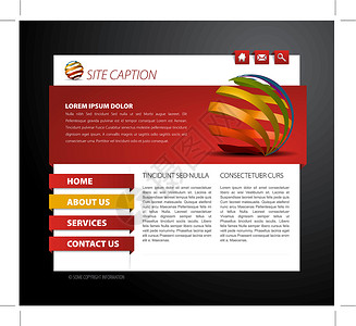 网页设计模板现代网页模板产品海报电脑网站公司网络创造力网店红色酒吧设计图片