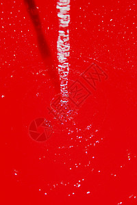 流动水红色厨房气泡背景图片