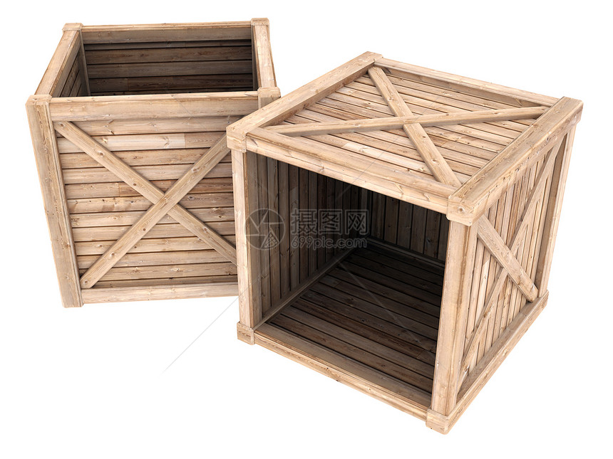 木制容器小路贮存白色出口轮廓木材纸盒仓库送货棕色图片