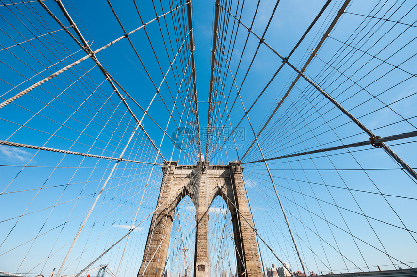 纽约市布鲁克林桥地标旅游建筑观光旅行市中心图片