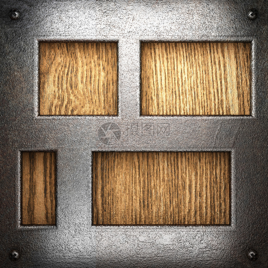 木本底金属金属艺术炼铁框架木板材料木头插头床单盘子边界图片
