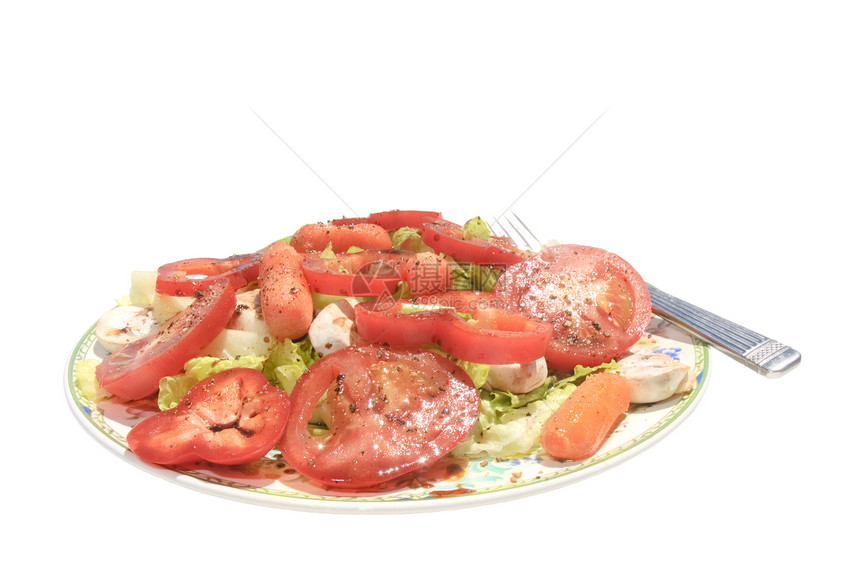 沙拉胡椒小吃营养饮食餐厅蔬菜盘子美食午餐食物图片