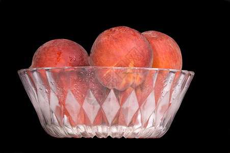 桃子碗收成美味甜点水果皮肤食物橙子绒毛营养维生素高清图片