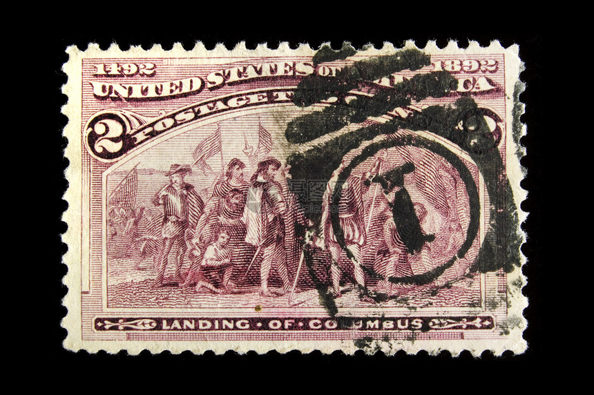 复古美国纪念邮票邮政服务国家意义邮件图片