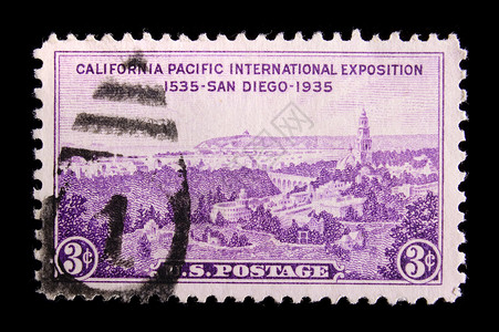 复古美国纪念邮票邮件国际博览会邮政服务意义国家背景图片