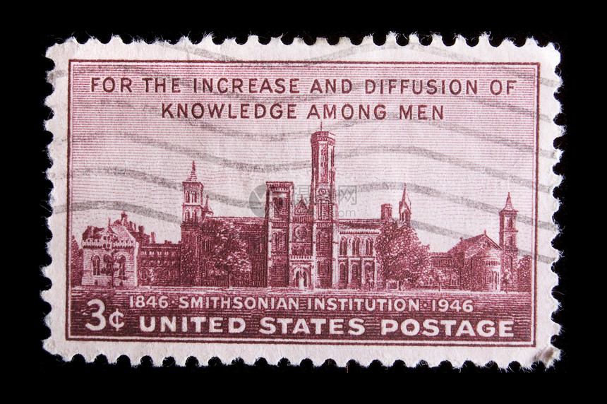 复古美国纪念邮票邮资历史性机构栗色纪念品建筑图片