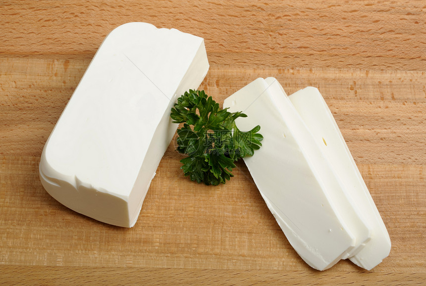 乳酪奶酪白色草本植物食物香菜小吃奶制品图片