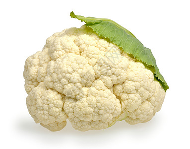 菜花节白色的花椰菜营养绿色食物蔬菜叶子菜花背景