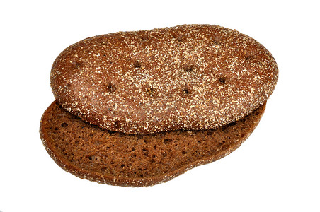 Rye 平面面包棕色食物面粉白色洋葱背景图片