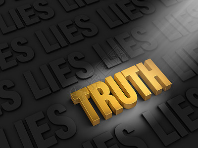 诚实正直找出谎言中的真相背景