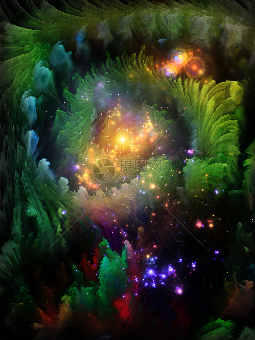 分形梦想的情景科幻算法小说想像力天堂童话数学药品作品艺术品图片