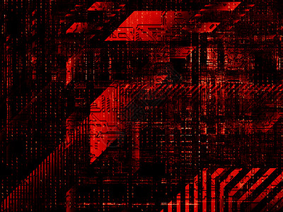 技术胶质网格数字工业红色网络数学代码机械设计矩形背景图片