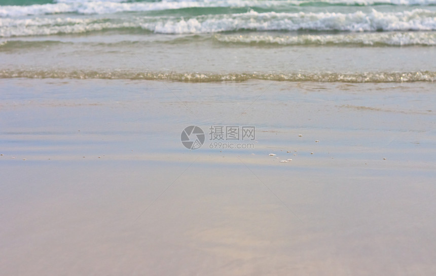 沙滩和热带海地平线天堂海岸天气旅游墙纸假期阳光季节海洋图片