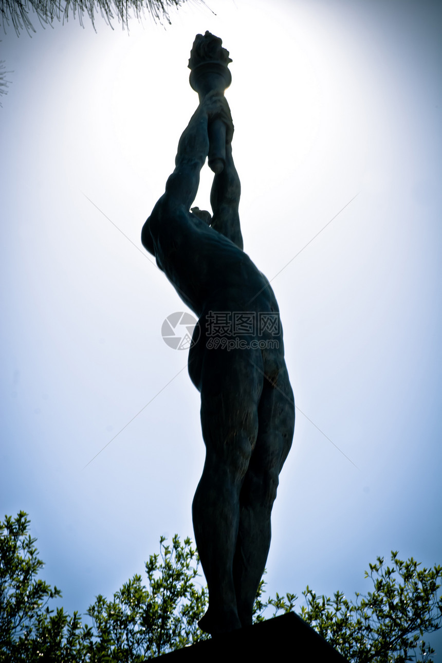标注运动员蓝天国家纪念碑男人纪念馆地标雕塑古董建筑学图片