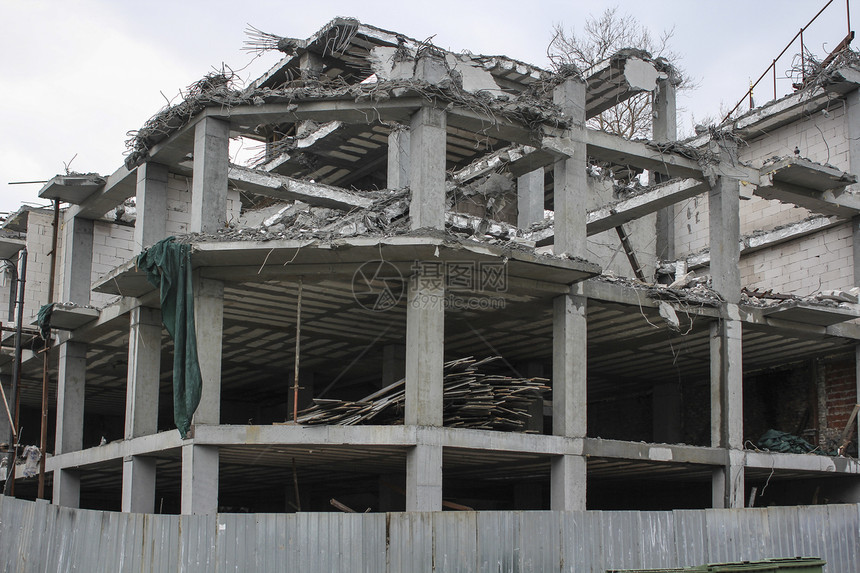 损坏建筑财产项目水泥建造灾难工业损害建筑学住宅破坏图片
