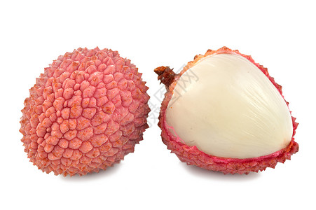 白色背景的中叶活力食物水果浆果茶点背景图片