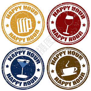 啤酒商标一套欢乐时辰邮票插画