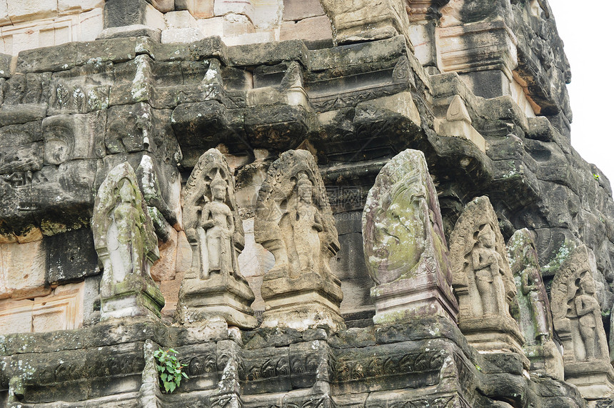 泰国Pimai古城的石雕刻建筑入口废墟文化博物馆城堡寺庙旅游旅行石头图片