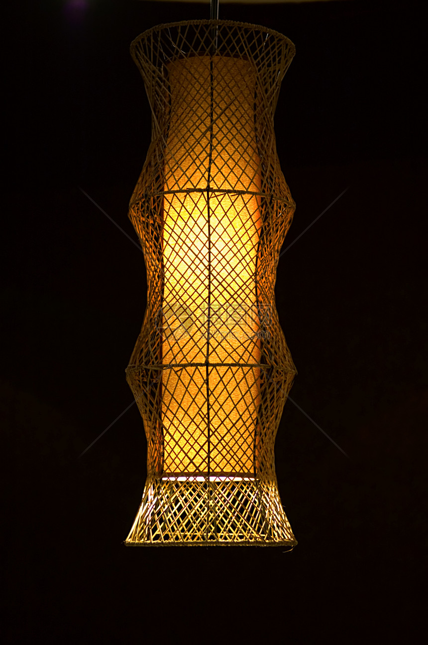 灯光金子气氛艺术阴影摊位柳条灯笼竹子图片