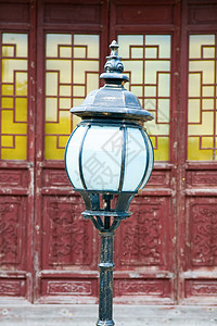 灯光标灯泡古董寺庙艺术路灯街道邮政灯笼辉光活力高清图片