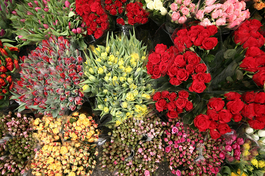 花朵花束玫瑰园艺红色宏观浪漫花瓣植被植物黄色图片