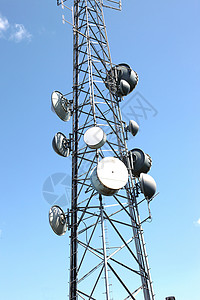 电讯和手机塔技术(Tele &)高清图片