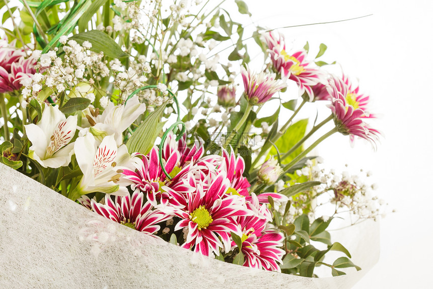 花束花朵母亲棕色百合花瓶白色菊花礼物兰花婚礼雏菊图片
