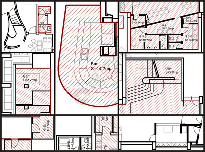 蓝图建筑学技术绘画草图工程房子背景图片