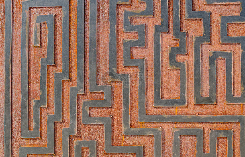 金属背景棕色盘子迷宫材料腐蚀建筑学乡村圆圈氧化物图片